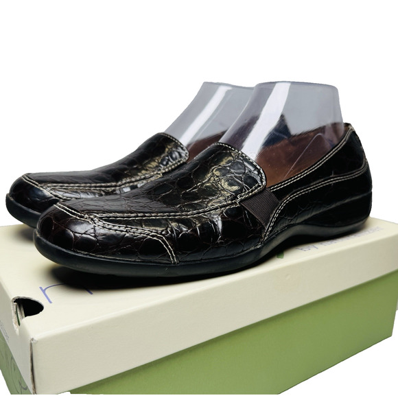 Natural Soul Naturalizer Loafers Women's 9 Dark Brown Camelia Slip On Comfort - Picture 1 of 12